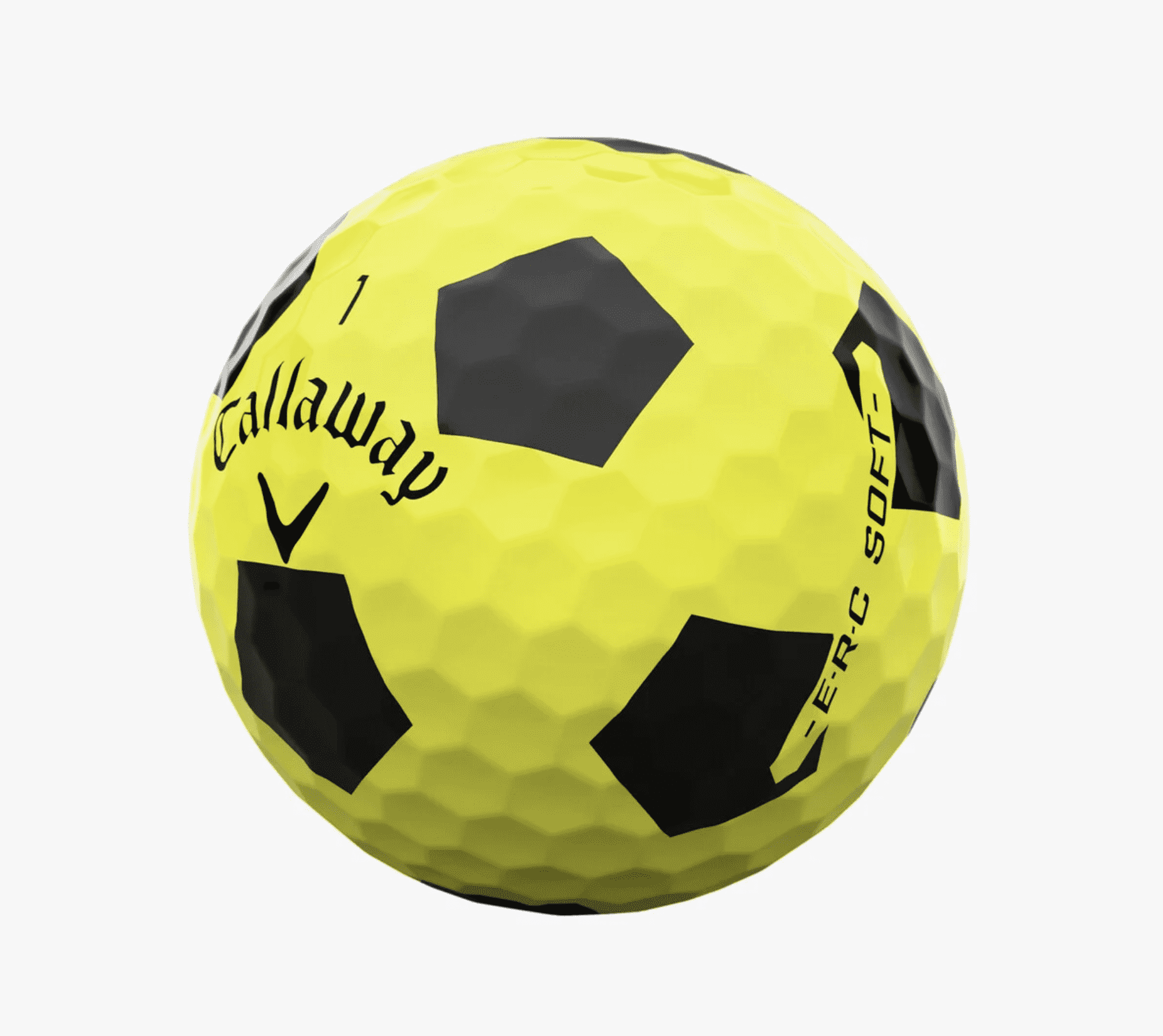 (2 pack) Callaway Golf 2025 ERC Soft Truvis Golf Balls 12pk - Yellow/Black