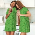 thumbnail image 4 of Balery St Patrick's Day Camisón de manga corta con cuello redondo para mujer, cómodo y elegante., 4 of 6