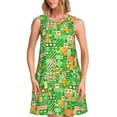 thumbnail image 1 of Disketp St Patrick's Day6 para Vestido sin Mangas para Mujeres, Vestidos de Verano para Mujeres, Casual y Holgado para la Playa, 1 of 7