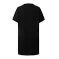 thumbnail image 6 of OSOLU Solid Color Summer Dresses For Women Short Sleeve With Pockets T-Shirt Tshirts Tee With Pockets Cute Sundress Dresses For Women 2025 Elegant Classy, 6 of 6