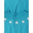 thumbnail image 3 of Ma Croix Mens Casual Graphic Print Silver Star Diamond Short Sleeve T Shirt, 3 of 6