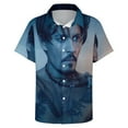 thumbnail image 5 of Johnny Depp Casual Short Sleeve Shirt Lapel Collar Shirt Summer Beach Shirt 7XL, 5 of 8