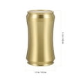 thumbnail image 3 of MasteelfCA 1pc Sealed Tea Canister Simple Copper Tea Can Portable Tea Leaf Storage Jar Golden, 3 of 8