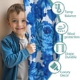 thumbnail image 3 of Blackout Kids Curtains,Pioneer Flower Floral Print Pattern Childrens Insulated Curtains Set Of 2,Bedroom Essentials,Toddler Room Decor 42"x54", 3 of 5