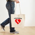 thumbnail image 4 of CafePress - California Heart Cutout Tote Bag - Unisex Canvas Tote Bag, Beige, 1-Piece, 4 of 7