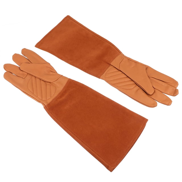 unbranded 1Par Guantes De Jardinería De Cuero Sintético Con Ergonómico Y Transpirable