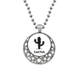 thumbnail image 1 of Cactus Verde planta suculentas silueta Collares Colgante Retro Moon Stars Jewelry Unbranded M, 1 of 3