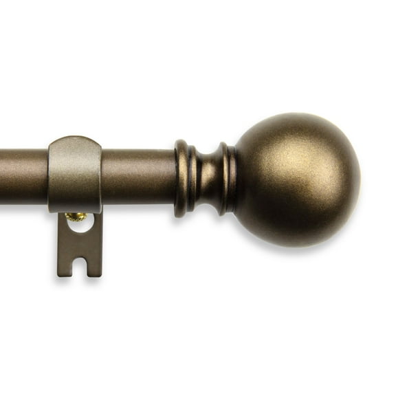 Contemporary Home Living 88" Antique Gold Solid Contemporary Curtain Rod