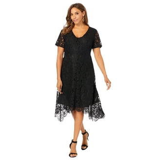 Jessica London Women's Plus Size Lace Fit & Flare Dress - Walmart.com