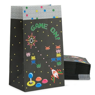 36 Pack Video Game Goodie Bags for Retro Arcade Party Favors, Treats, and Gamer Gifts (5x9x3 in)