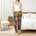 thumbnail image 4 of Salouo Rusty Rocket Launch Print Women's Pajama Pants Casual Loose Sweatpants PJs Flowy Pants Drawstring Palazzo for Women Wide Leg Pants Lounge Pajama -X-Large, 4 of 8