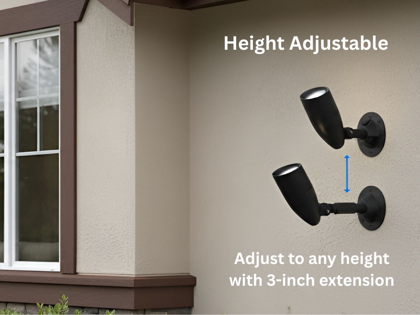 HOMEnhancements 10 Watts Black LED Bullet Flood Light, Adjustable