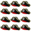 Funny Party Hats Pirate Party Hats - 12 Pack - Pirate Birthday Hats - Pirate Theme Party Supplies - Pirate Party
