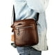 thumbnail image 2 of Bolso bandolera de gran capacidad para hombre, 100 % piel auténtica, informal, de hombro, moderno, tipo bandolera para teléfono, para viajes, 2 of 4