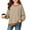 Brown, variant on hotojiny Girls Striped Shirts Long Sleeve Oversized T-Shirt Crewneck Side Slit Tunic Tops for Fall Fashion(Wine,14-15 Years)