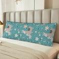 thumbnail image 2 of Balery Teal Mama Llama Funda Protectora para Almohada Corporal de Algodón Hipoalergénico con Cierre(55 x 21 pulgadas), Almohadas No Incluidas, 2 of 7