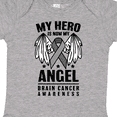 thumbnail image 4 of Inktastic My Hero is Now My Angel Brain Cancer Awareness Boys or Girls Baby Bodysuit, 4 of 5