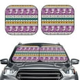 thumbnail image 2 of Windshield Sun Shade, Exotic Funny Cute Alpaca Foldable Car Sun Shade Windshield For Front, 2 Pieces, 2 of 4