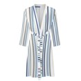 SKYSONIC Mens Robe Lightweight Kimono, Pattern Geometric Bathrobes