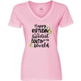 thumbnail image 3 of Inktastic Happy Birthday to the Sweetest Cousin in the World Women's V-Neck T-Shirt, 3 of 5