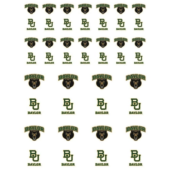 Baylor Bears Small Sticker Sheet - 2 Sheets