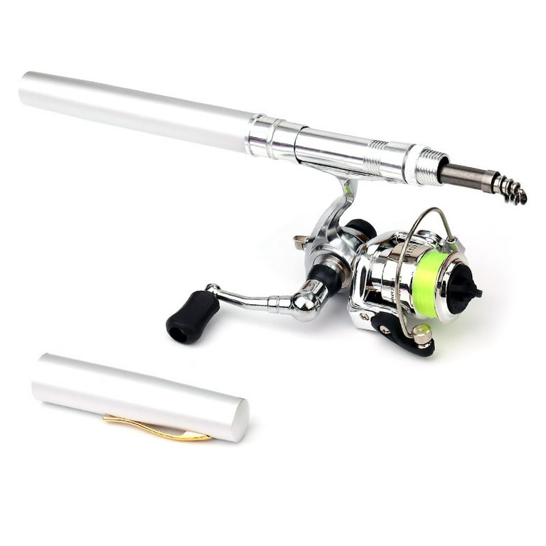 Pocket Collapsible Fishing Rod Reel Combo Pen Fishing Pole Kit Telescopic  Fishing Rod Reel Combo Kit 