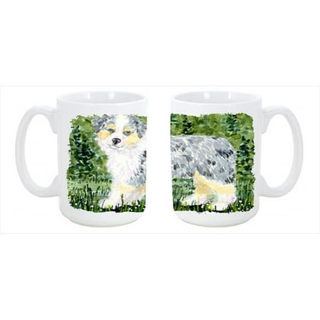 Australian Shepherd Dishwasher Safe Microwavable Ceramic Coffee Mug 15 (The Best Home Coffee Machine Australia)