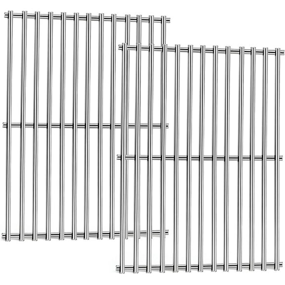 Stainless Steel 7522 Grill Grate Replacement for Weber Spirit 200 Series, 15" Grill Grates for Weber Spirit E-200, E-210, Spirit S-200, S-210, Genesis Silver A, 7523 7521 65904 65905