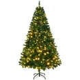 thumbnail image 3 of KAAYEE 6ft Pre-lit Artificial Christmas Tree,Prelit Xmas Tree with 1000 Branch Tips & 350 Color Lights with Remote Control,Timer for Xmas Decoration,Green, 3 of 9