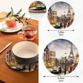 thumbnail image 3 of Eiffel Tower 2 Pack Pot Holders Trivets, Heat Resistant Hot Pads for Kitchen Table Decoration Trivets for Hot Dishes/Pot/Bowl/Teapot/Kitchen Hot Pads Trivets, 7" + 9.45", 3 of 7