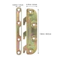 thumbnail image 4 of 4Pcs Bed Rail Fasteners Metal Bed Frame Rail Brackets Bed Rail Hinge Accessories, 4 of 6