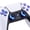 Chameleon Purple Blue, variant on eXtremeRate RGB LED Button & Thumbstick Kit for PS5 BDM-030/040/050/060 – 7 Colors 9 Modes, Transparent D-pad & Face Buttons - Transparent