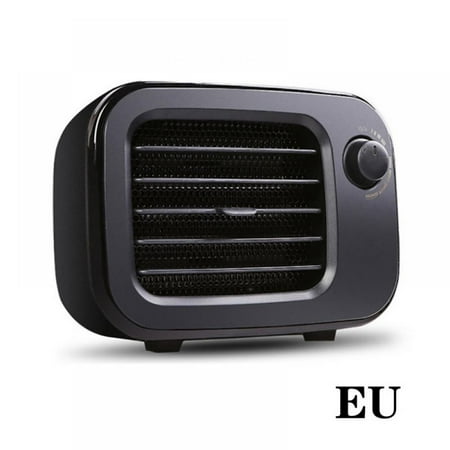 

Mini Retro PTC Ceramic Heating Fan Electric Heater Warm Air Blower Home Office Floor Desk Fan Heater (Not Live)