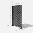thumbnail image 4 of Veradek Outdoor Privacy Screen 3-Panel Set w/ Stand - (Quadra), 4 of 10