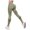 Green, variant on Women's Hollow Out High Waist Yoga Pants, Butt Lifting Workout Leggings with Textured Design, Peach Shaping Running Pants for Gym, Fitness and Daily Wear Purple M