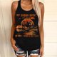 thumbnail image 2 of Camiseta sin mangas de Halloween para mujer, camiseta sin mangas con estampado gráfico divertido de playa de verano para adultos, blusa Pompotops  lopia994966, 2 of 9