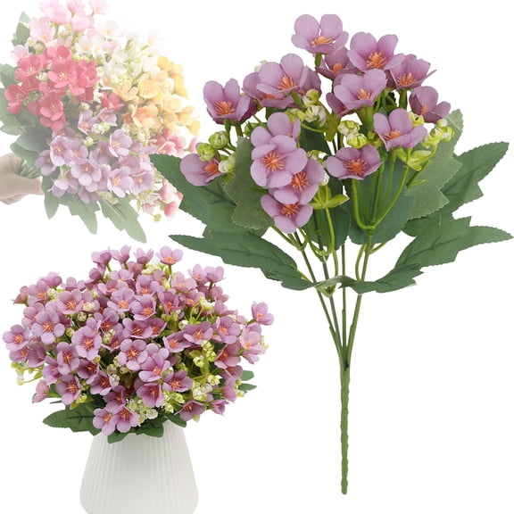 Clearance Under $3 Artificial Daisy Chamomile Spray Plastic For Living Room Vase Filler Wedding Arch Arrangement (A) (1Pc)