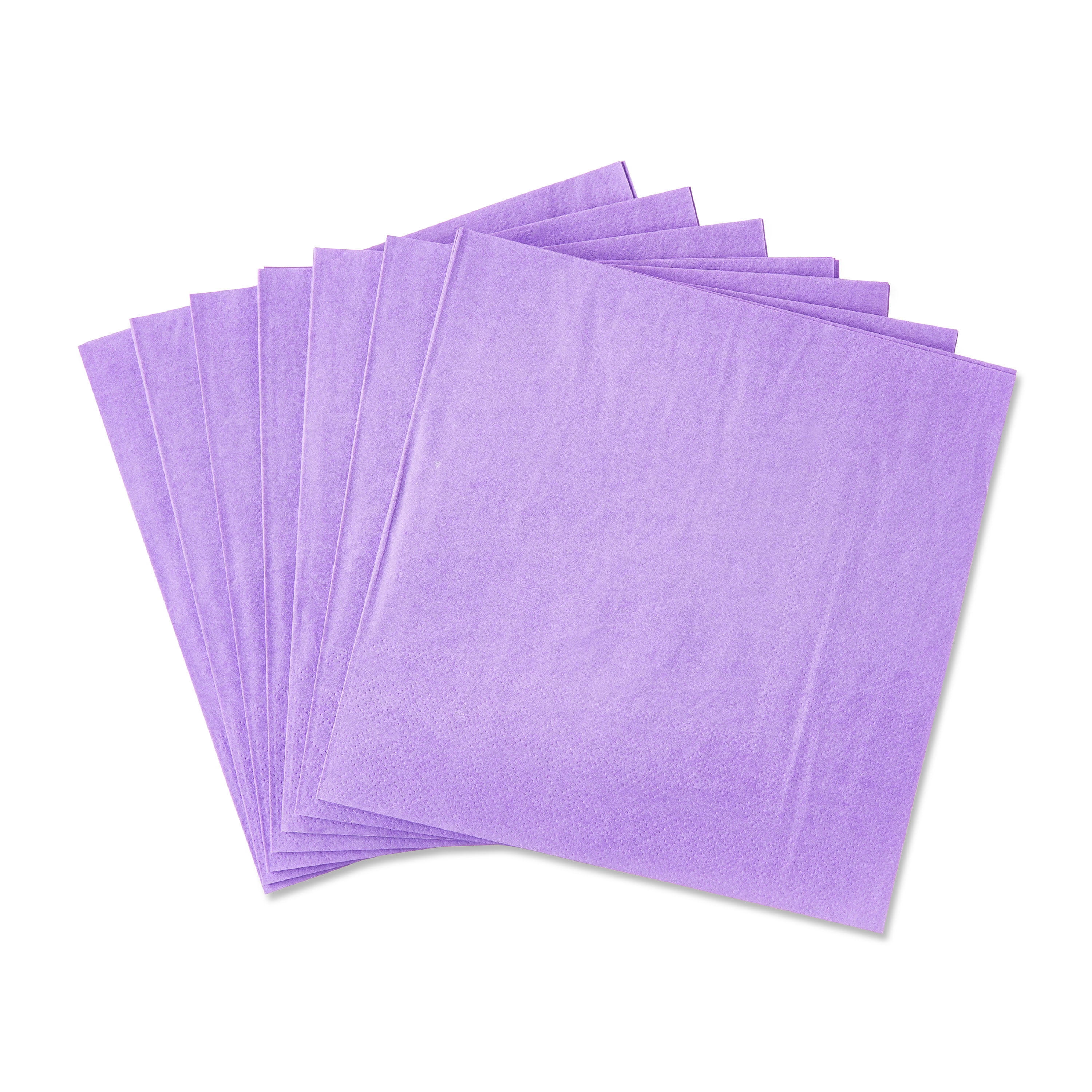 Way To Celebrate Disposable Purple Paper Napkins, 6.5 in x 6.5 in, 24 Count