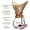 34oz Classic w/ Paper Filters, variant on Pour Over Coffee Maker Glass - 6/8/10 Cup Barista Kit with 304 Stainless Filter for Home, Office, Camping, Cafes - Easy Clean Coffee Dripper Set (Rag&Brush Included) (8 Cup/28 oz-Slim Shape)