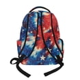 thumbnail image 3 of FKELYI 17 Inch School Backpack for Boys Spacious Book Bag with Multi Pockets Girls Schoolbag July 4th Star Tie-Dye Print Lightweight Travel Bags for Teen Children, 3 of 7