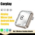 thumbnail image 1 of Adaptador Wireless CarPlay 4en1 Airplay/Mirror Link/Android Auto/Carplay AI  Box Dongle USB  Inteligente del Coche B, 1 of 1
