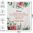 thumbnail image 2 of Gifts for Mom Blanket, Soft Flannel Throw Blanket Gifts for Mom from Daughter, Best Mom Birthday Blanket 60" x 50" Pink, 2 of 5