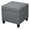 Dark Grey, variant on Storage Ottoman, 17" Fuax Leather Square Tufted Footrest Stool with Hinged Lid & Wooden Legs, Extra Seat or Coffee Table for Living Room, Bedroom, Entryway, Black