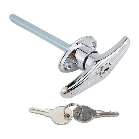 

Garage Door Lock T-Handle Lock Alloy Connecting Rod Chassis T-Handle Door Lock