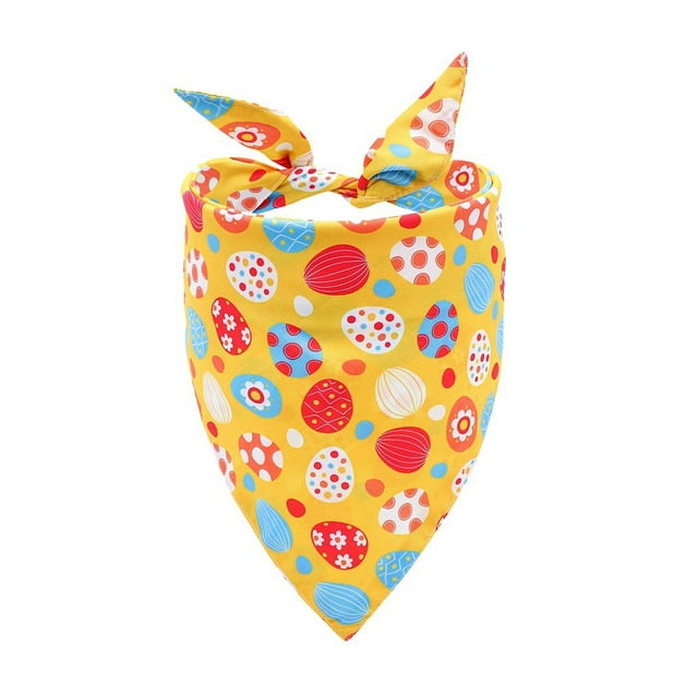 Hearth & Gear Easter Pet Bone Dog Triangle Bandana Pet Accessory Soft Fabric Cute And Versatile Reflective Dog Dog Name Dog Color Dog Colors Color for Dogs Leather Dog Dog Colors with Names Dog Colors