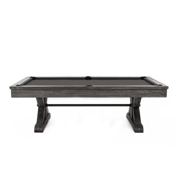 Plank & Hide Otis Billiard Pool Table, Weathered Gray, 8 ft