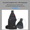 thumbnail image 5 of Specollect Small Crossbody Sling Bag - 11.81x6.69x2.17 Inch Chest Shoulder Bag with Earphone Hole for Travel, Hiking and Daily Use, 5 of 6