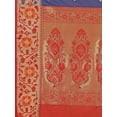 thumbnail image 6 of Ethnic Motifs Woven Design Zari Silk Blend Banarasi Saree - 22600262, 6 of 7