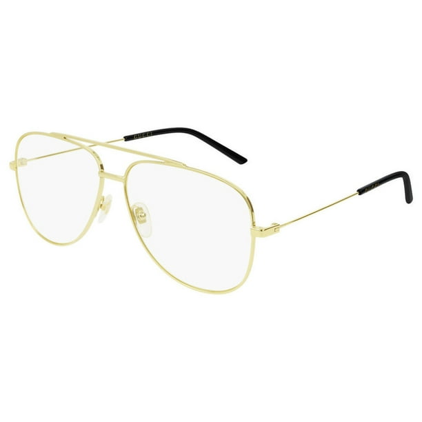 Gucci Transparent Aviator Men's Eyeglasses GG0442O00260 
