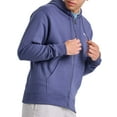 thumbnail image 4 of Champion Men's Powerblend Fleece Chest Script Logo Full Zip Hoodie, up to Size 2XL, 4 of 7